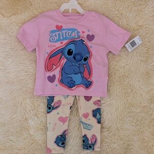 Disney Stitch Pink and Cream Set